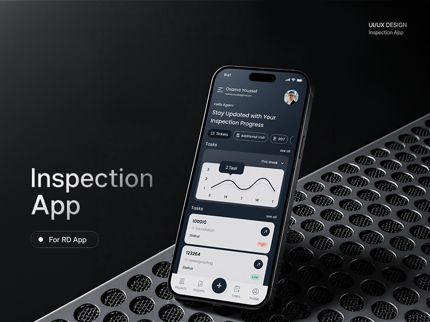 Inspection app UI design